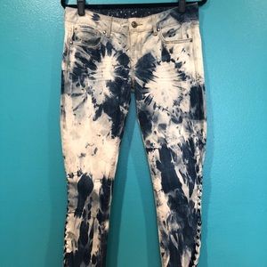 Refashioned Acid Wash Express Jeans